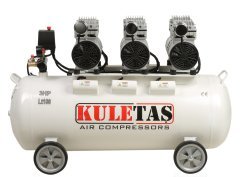 Kuletaş 100 Lt Süper Sessiz Yağsız Kompresör  Dişçi Kompresörü
